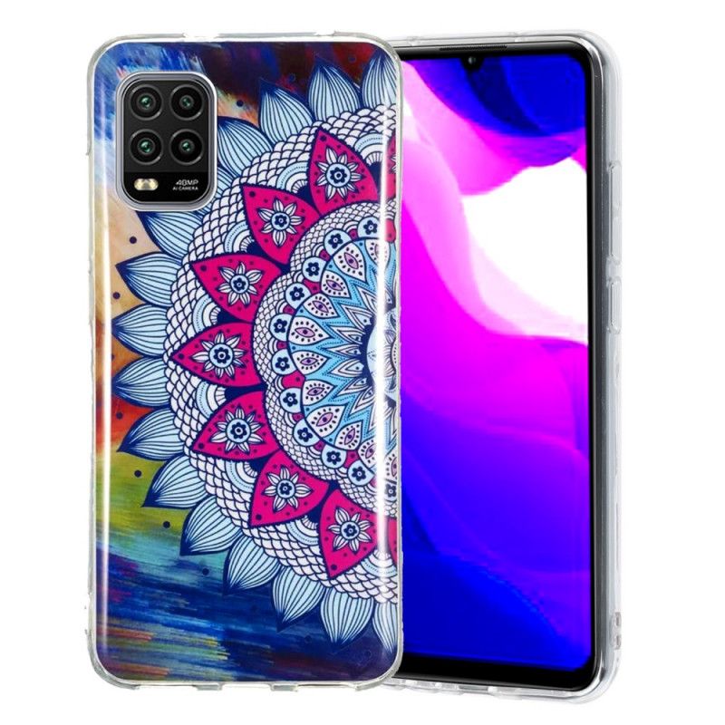 Hülle Xiaomi Mi 10 Lite Handyhülle Fluoreszierendes Farbiges Mandala