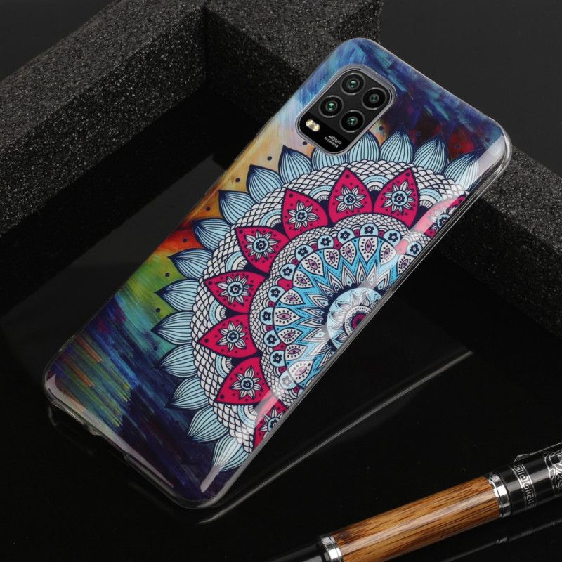 Hülle Xiaomi Mi 10 Lite Handyhülle Fluoreszierendes Farbiges Mandala