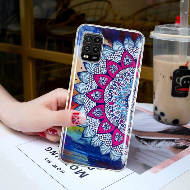 Hülle Xiaomi Mi 10 Lite Handyhülle Fluoreszierendes Farbiges Mandala