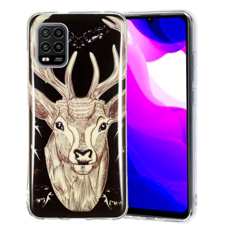 Hülle Xiaomi Mi 10 Lite Handyhülle Majestätischer Fluoreszierender Hirsch