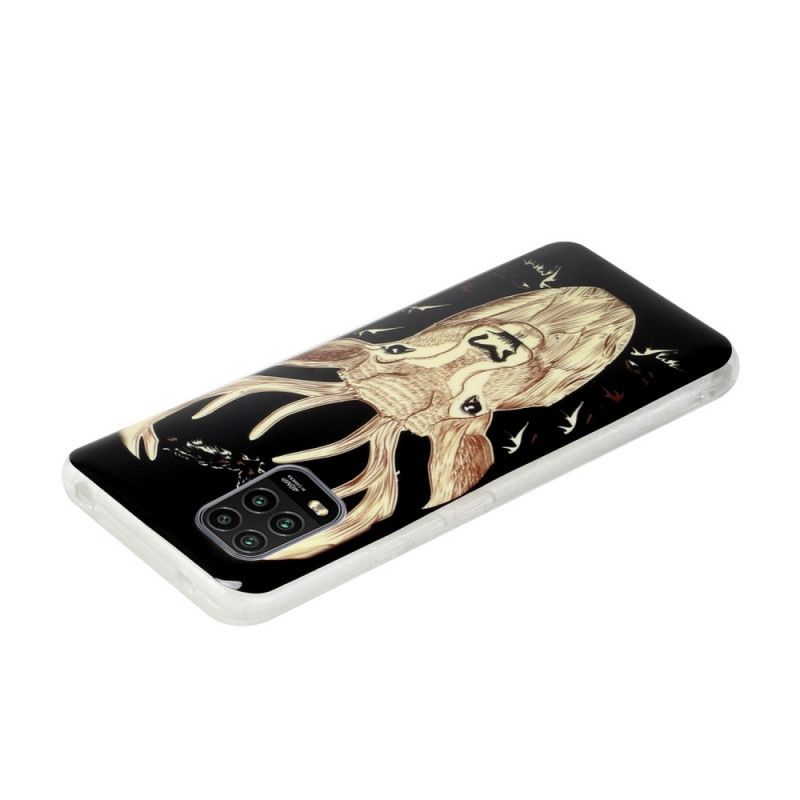 Hülle Xiaomi Mi 10 Lite Handyhülle Majestätischer Fluoreszierender Hirsch
