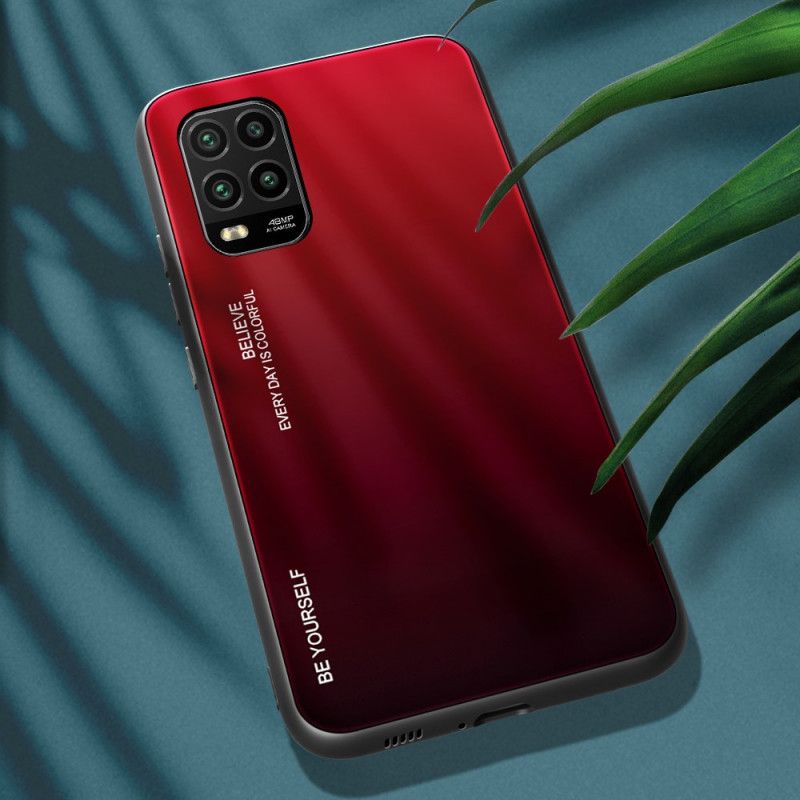 Hülle Xiaomi Mi 10 Lite Rot Sei Du Selbst Gehärtetes Glas