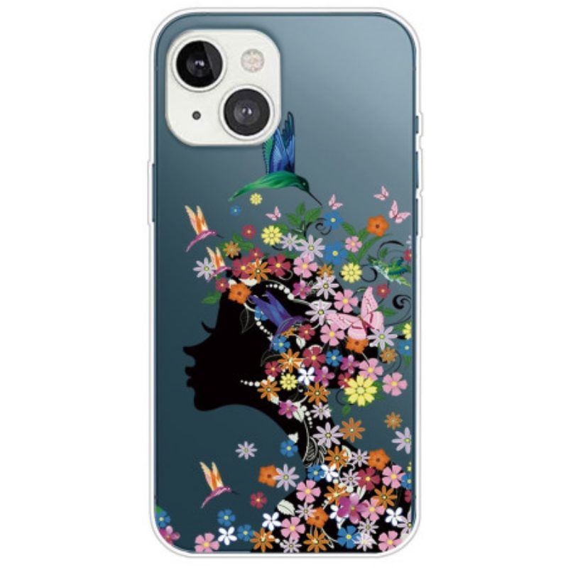 Handyhülle Für iPhone 14 Plus Hübscher Blumenkopf