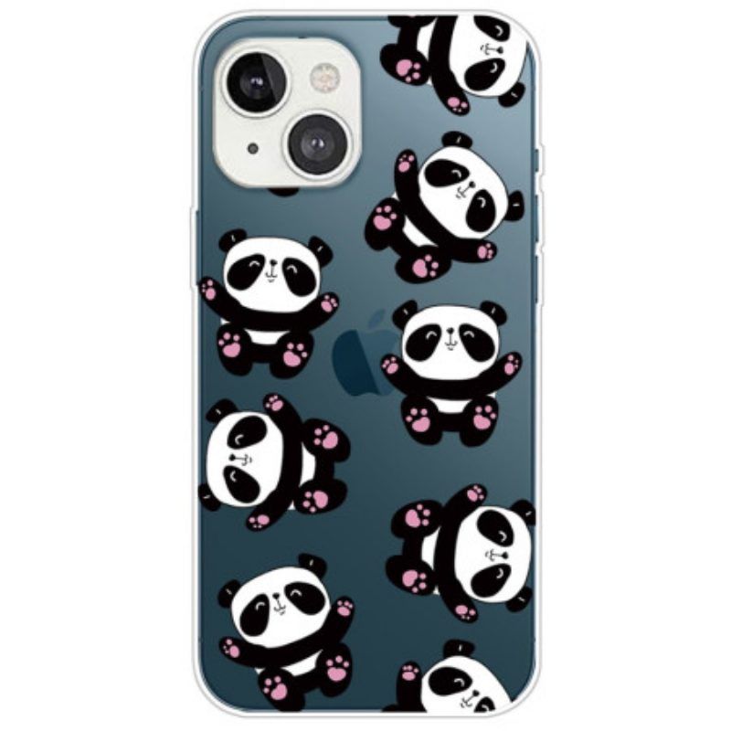 Handyhülle Für iPhone 14 Plus Kleine Pandas