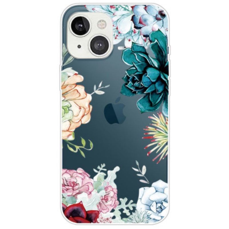 Hülle Für iPhone 14 Plus Aquarellblumen