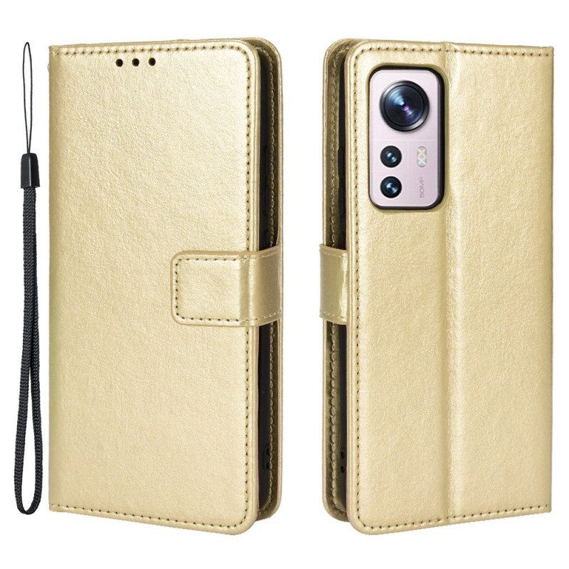 Flip Case Für Xiaomi 12 / 12X Auffälliges Kunstleder