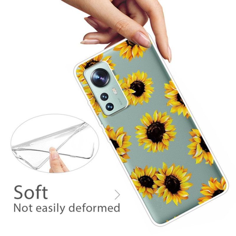 Handyhülle Für Xiaomi 12 / 12X Silikon-sonnenblumen