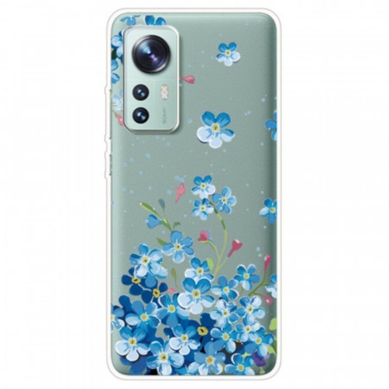 Handyhülle Für Xiaomi 12 / 12X Strauß Blauer Blumen
