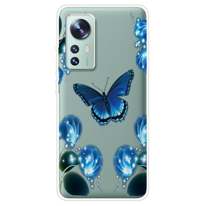 Handyhülle Für Xiaomi 12 / 12X Verzauberter Schmetterling Aus Silikon