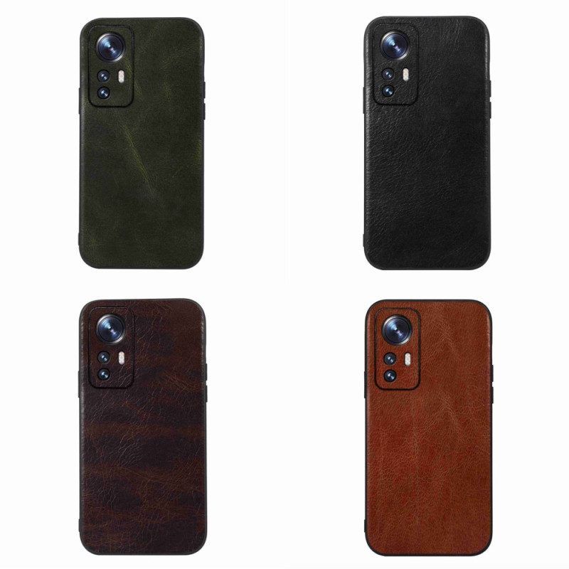Hülle Für Xiaomi 12 / 12X Echtes Leder