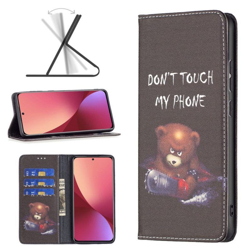 Schutzhülle Für Xiaomi 12 / 12X Flip Case Gefährlicher Bär