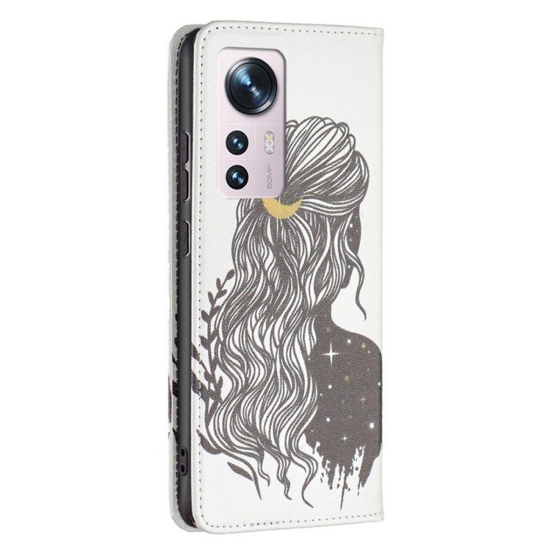 Schutzhülle Für Xiaomi 12 / 12X Flip Case Schöne Haare