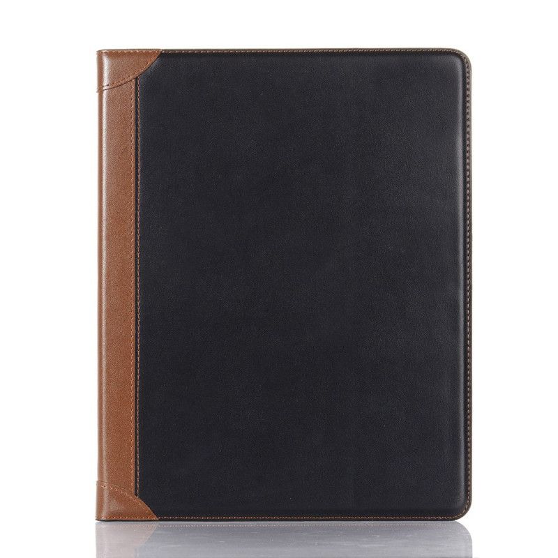 Case iPad Pro 12.9" (2018) (2020) Schwarz Matte Ledertasche