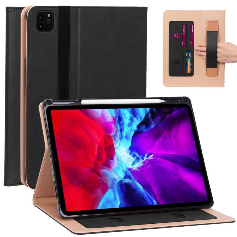 Holster iPad Pro 12.9" (2018) (2020) Schwarz Gummiband