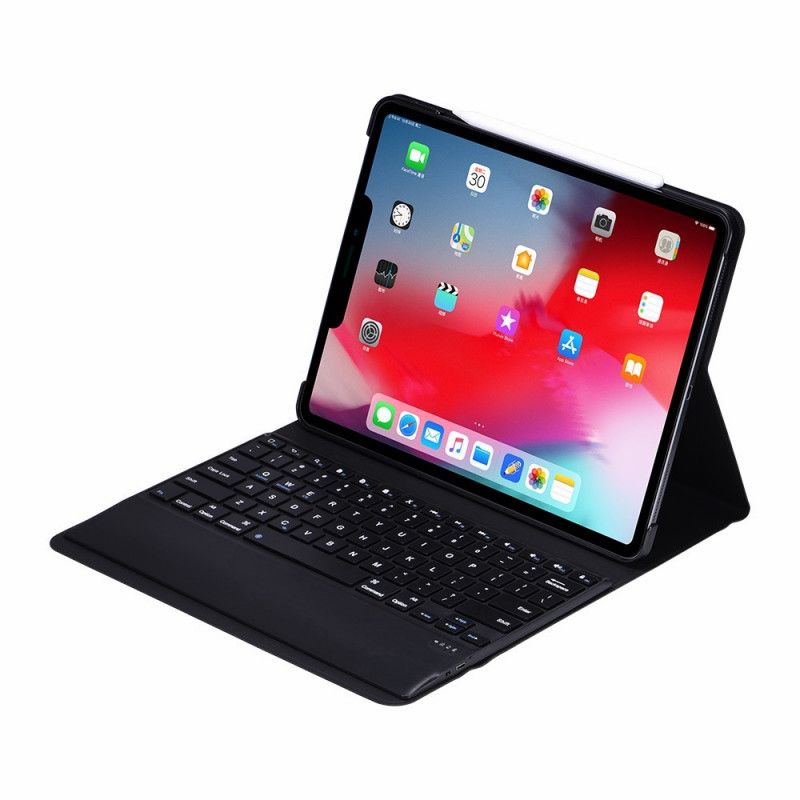 Lederhüllen iPad Pro 12.9" (2018) (2020) Bluetooth-Tastatur