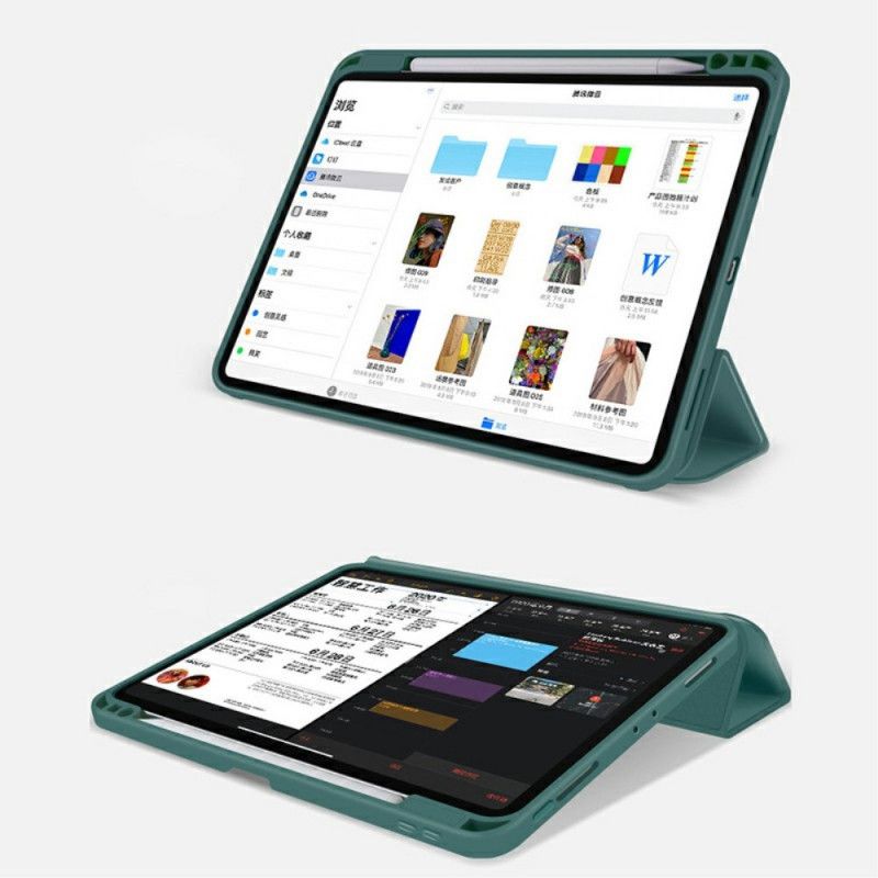 Smart Case iPad Pro 12.9" (2018) (2020) Schwarz Drei Fensterläden 2. Generation