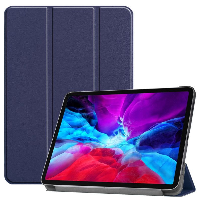 Smart Case iPad Pro 12.9" (2018) (2020) Schwarz Dreifach-Ladegerät Für Stifthalter