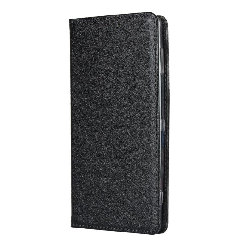 Flip Case Sony Xperia XZ2 Schwarz Weicher Lederstil Mit Riemen