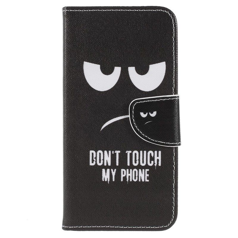 Lederhüllen Sony Xperia XZ2 Handyhülle Berühre Mein Telefon Nicht