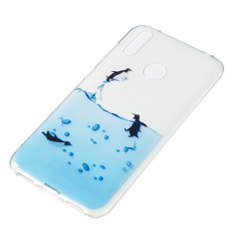 Hülle Für Huawei Y7 2019 Transparentes Pinguinspiel