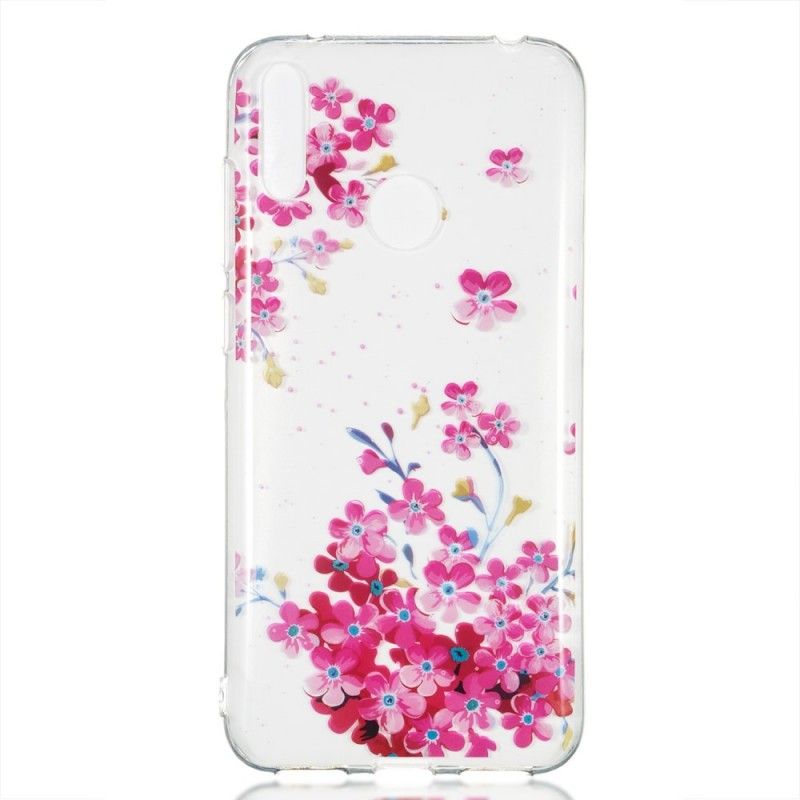 Hülle Huawei Y7 2019 Handyhülle Gelbe Und Magentafarbene Blüten