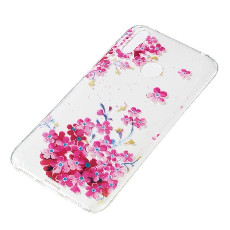 Hülle Huawei Y7 2019 Handyhülle Gelbe Und Magentafarbene Blüten