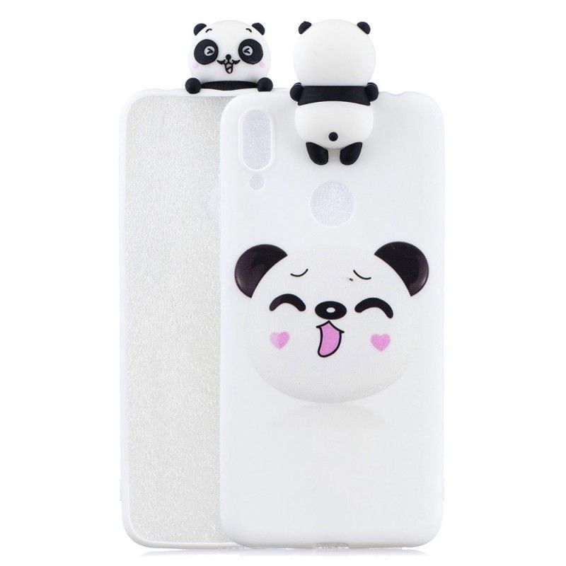 Hülle Huawei Y7 2019 Lustiger 3D-Panda