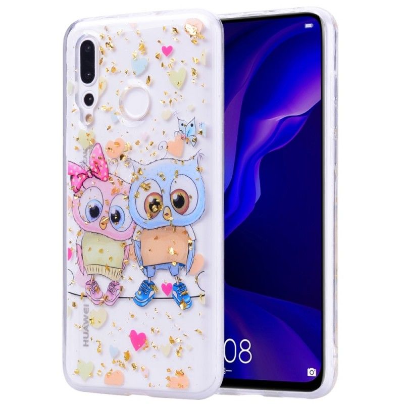 Hülle Huawei Y7 2019 Süße Eulen