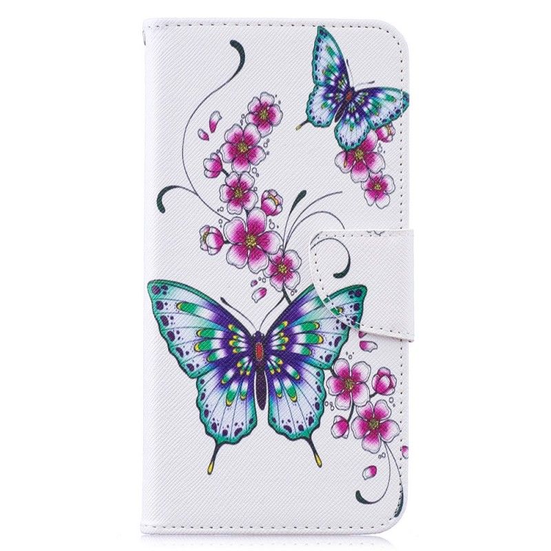 Lederhüllen Für Huawei Y7 2019 Wundervolle Schmetterlinge