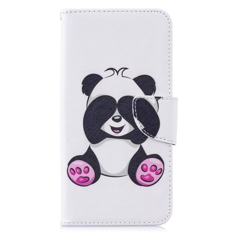 Lederhüllen Huawei Y7 2019 Handyhülle Lustiger Panda