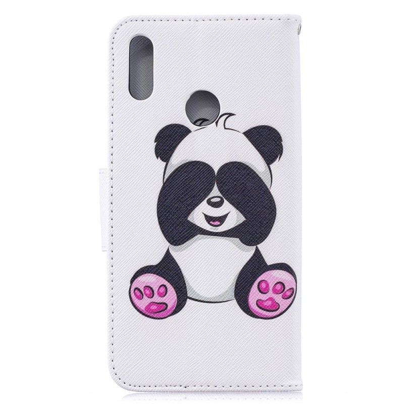 Lederhüllen Huawei Y7 2019 Handyhülle Lustiger Panda