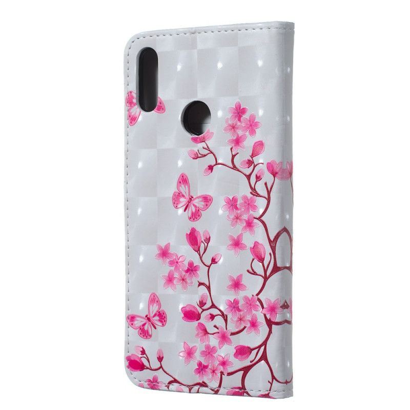 Lederhüllen Huawei Y7 2019 Pink Rosa Gemüse