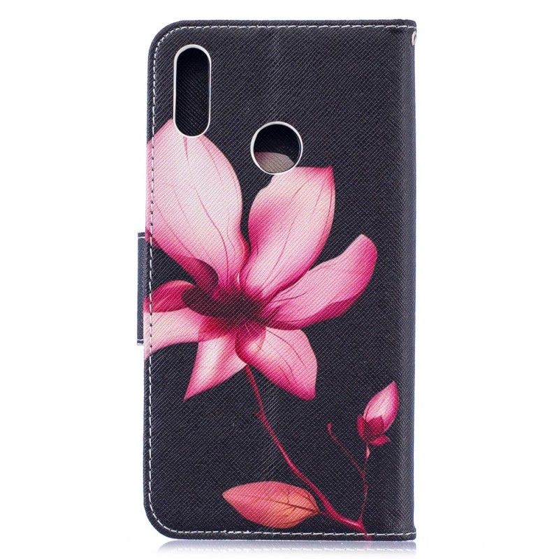 Lederhüllen Huawei Y7 2019 Rosa Blume