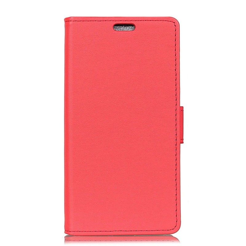 Lederhüllen Huawei Y7 2019 Schwarz Retro-Kunstleder