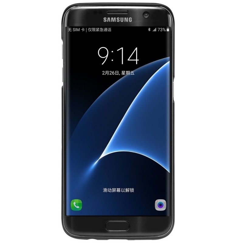 Hülle Samsung Galaxy S7 Edge Schwarz Handyhülle Starrer Gefrosteter Nillkin