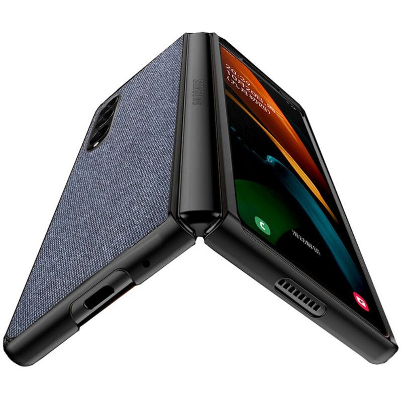 Hülle Für Samsung Galaxy Z Fold 3 5g Strukturierter Ledereffekt