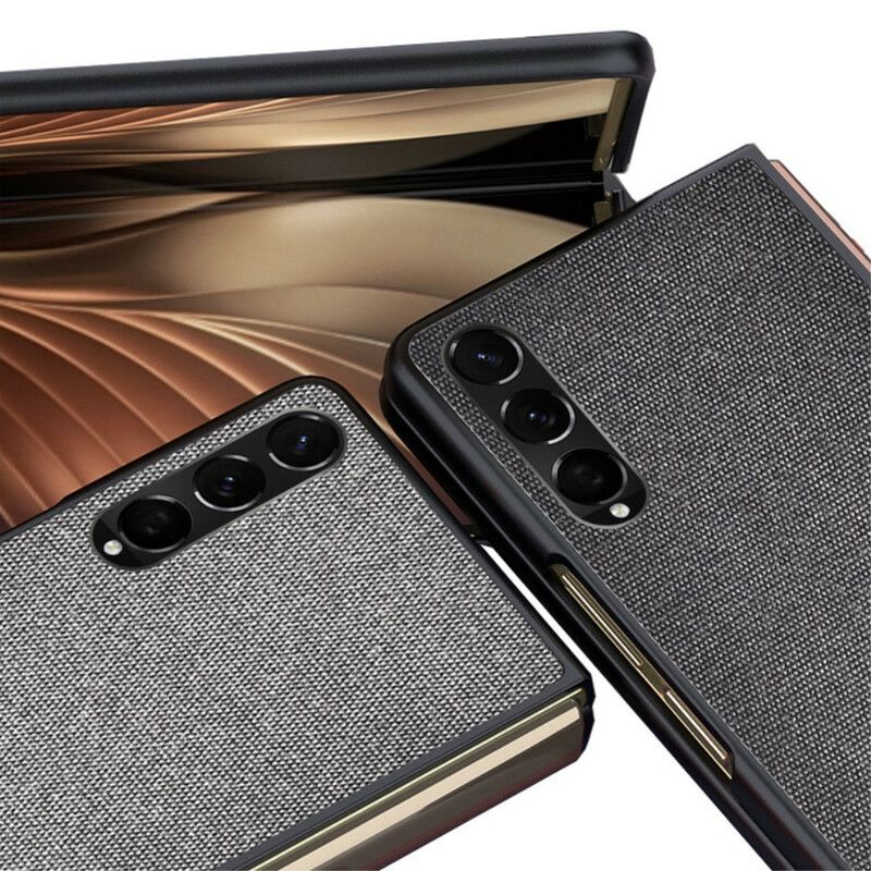 Hülle Für Samsung Galaxy Z Fold 3 5g Strukturierter Ledereffekt