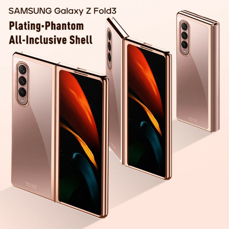 Hülle Für Samsung Galaxy Z Fold 3 5g Transparente Metallkanten