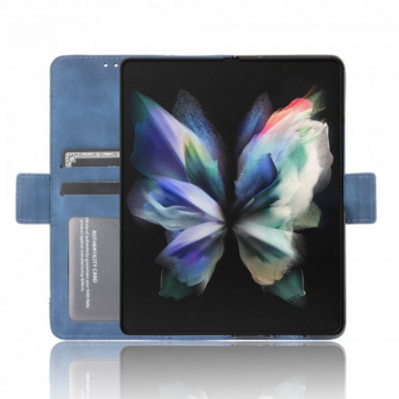 Lederhüllen Samsung Galaxy Z Fold 3 5g Handyhülle Erstklassige Multi-karte