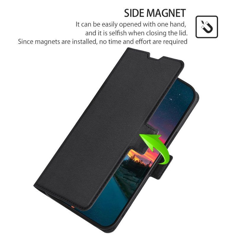 Lederhüllen Für Honor Magic 4 Lite 5G Flip Case Klappen-doppeldesign