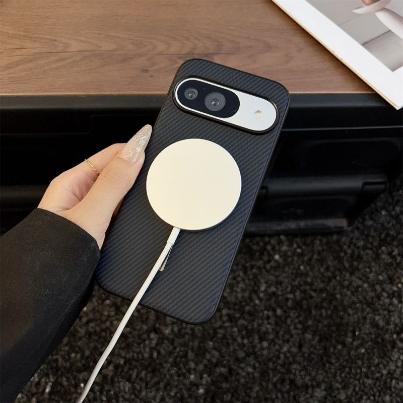 Hülle Google Pixel 10 / 10 Pro Handyhülle Magsafe-kompatibel Carbonfaser-textur