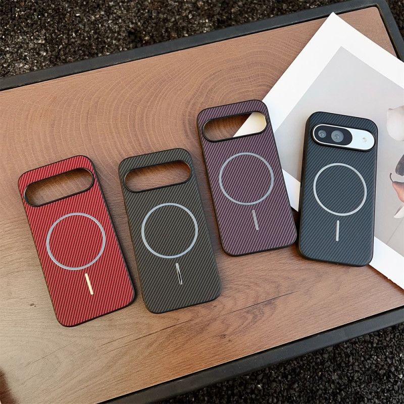 Hülle Google Pixel 10 / 10 Pro Handyhülle Magsafe-kompatibel Carbonfaser-textur