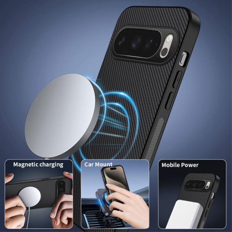 Hülle Google Pixel 10 / 10 Pro Handyhülle Magsafe-kompatible Kohlefaser