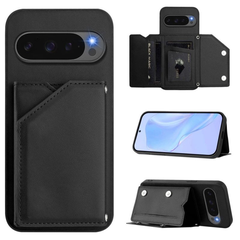 Hülle Google Pixel 10 / 10 Pro Lederoptik Mit Kartenetui Und Gurt