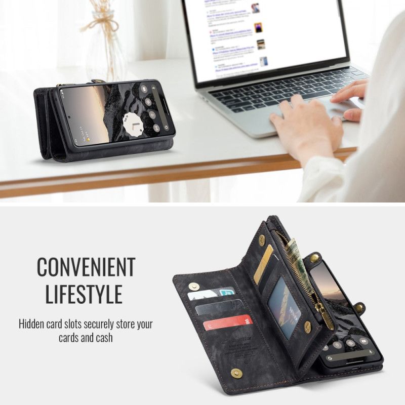 Lederhüllen Google Pixel 10 / 10 Pro Handyhülle Abnehmbare Tasche Und Handschlaufe