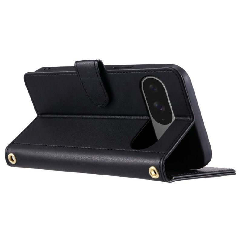 Lederhüllen Google Pixel 10 / 10 Pro Handyhülle Gesteppt Mit Riemen