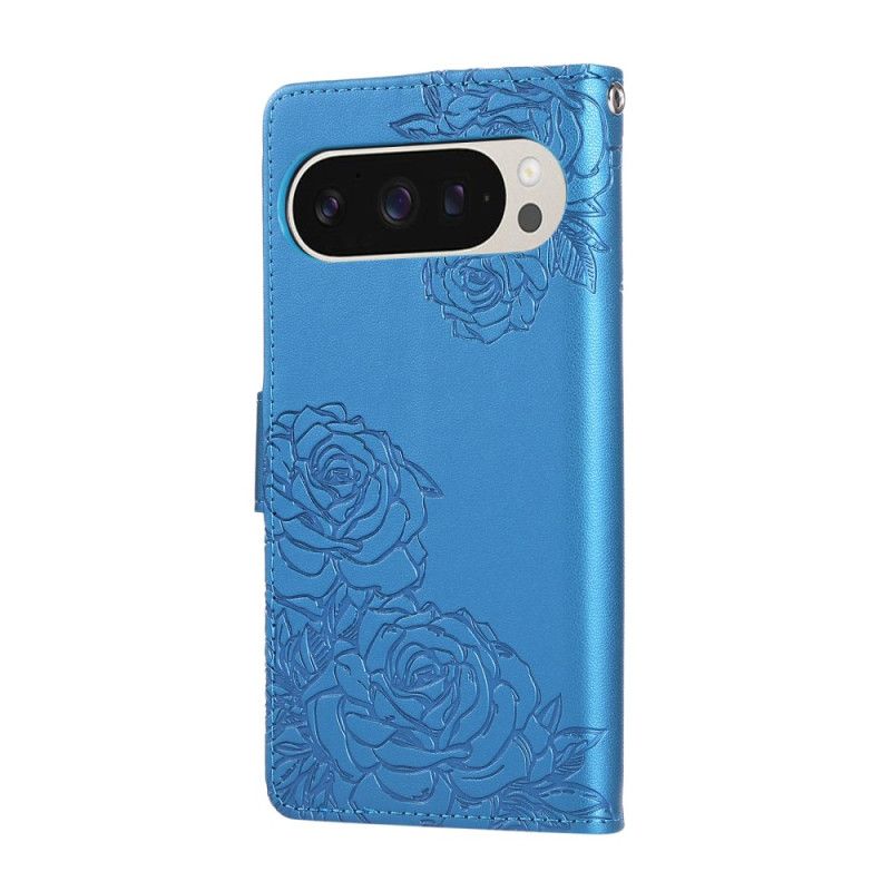 Lederhüllen Google Pixel 10 / 10 Pro Rosenmuster