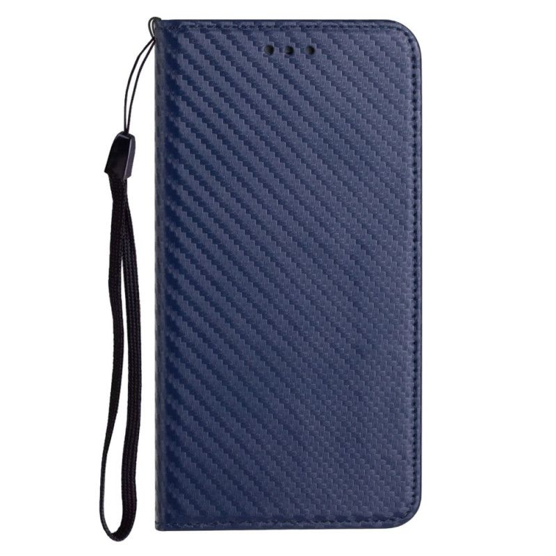 Flip Case Xiaomi Redmi Note 14 Pro 5g Carbonfaser Mit Riemen