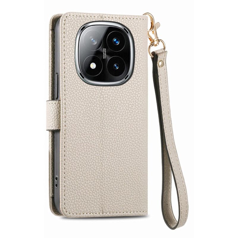 Lederhüllen Für Xiaomi Redmi Note 14 Pro 5g Herzmuster Mit Rfid-schutz