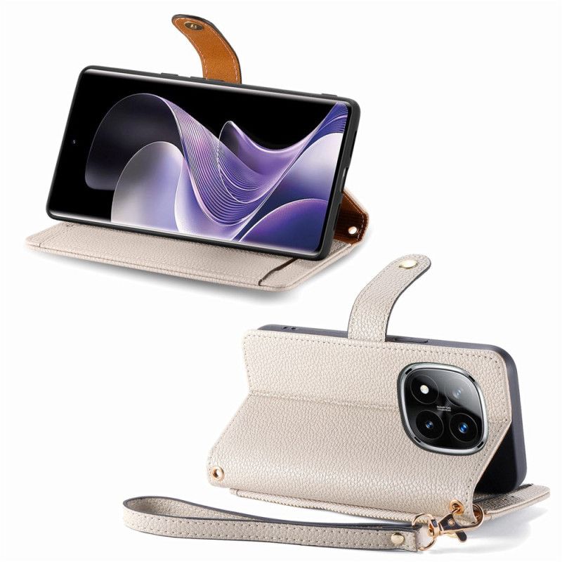 Lederhüllen Für Xiaomi Redmi Note 14 Pro 5g Herzmuster Mit Rfid-schutz